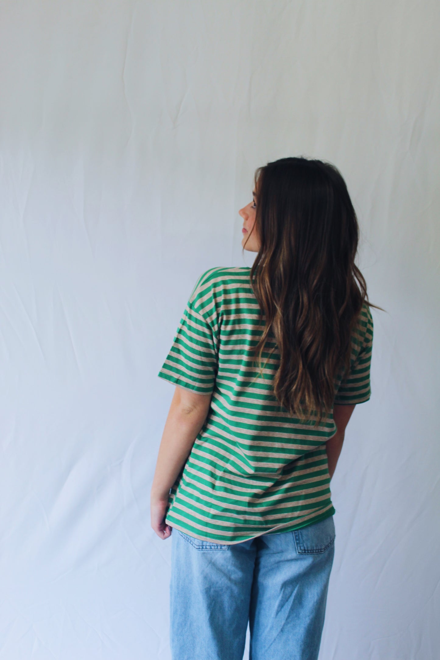Green Striped Tee