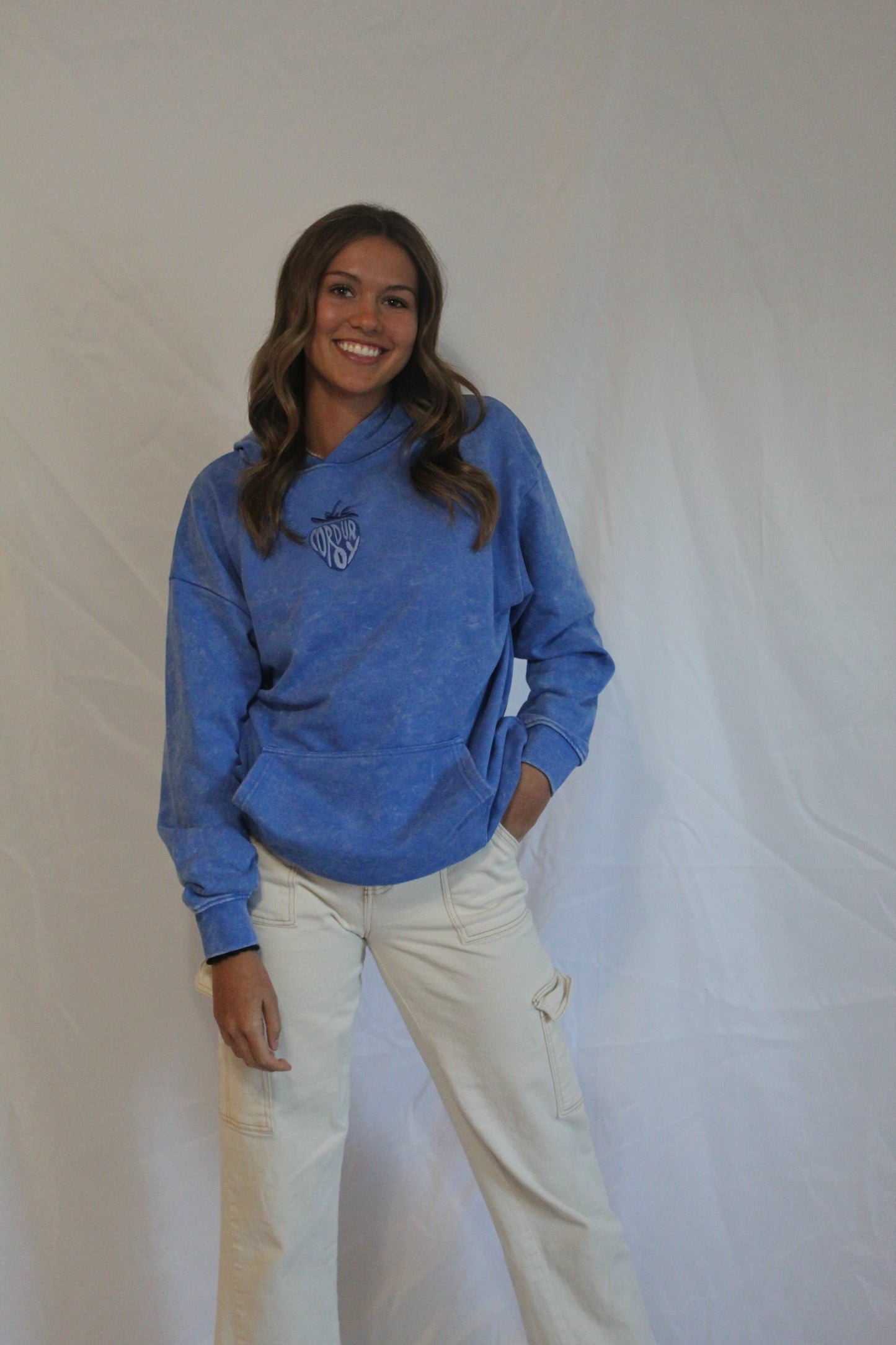 Lightweight Blue Hoodie