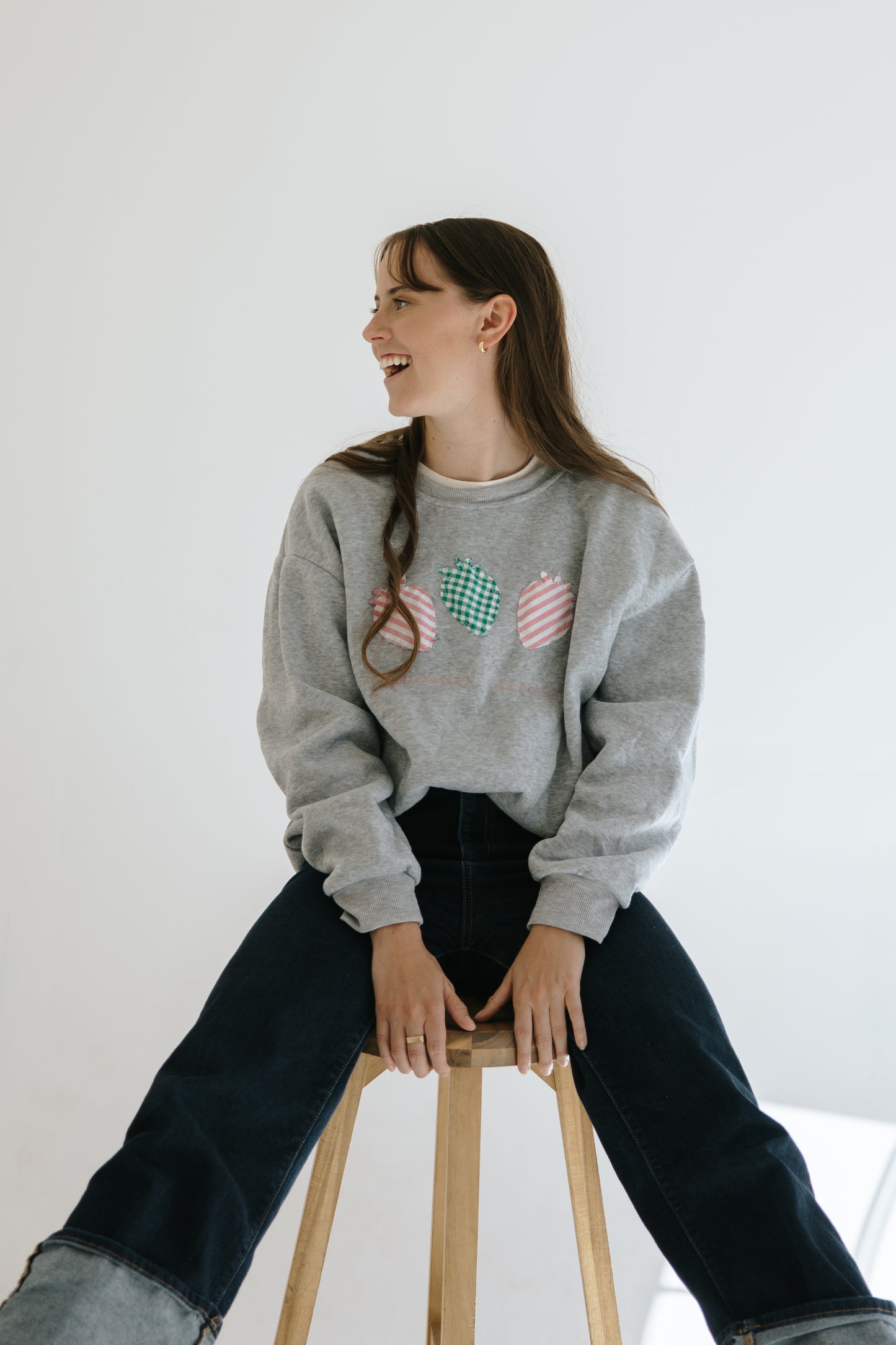 Strawberry Patched Sweatshirt