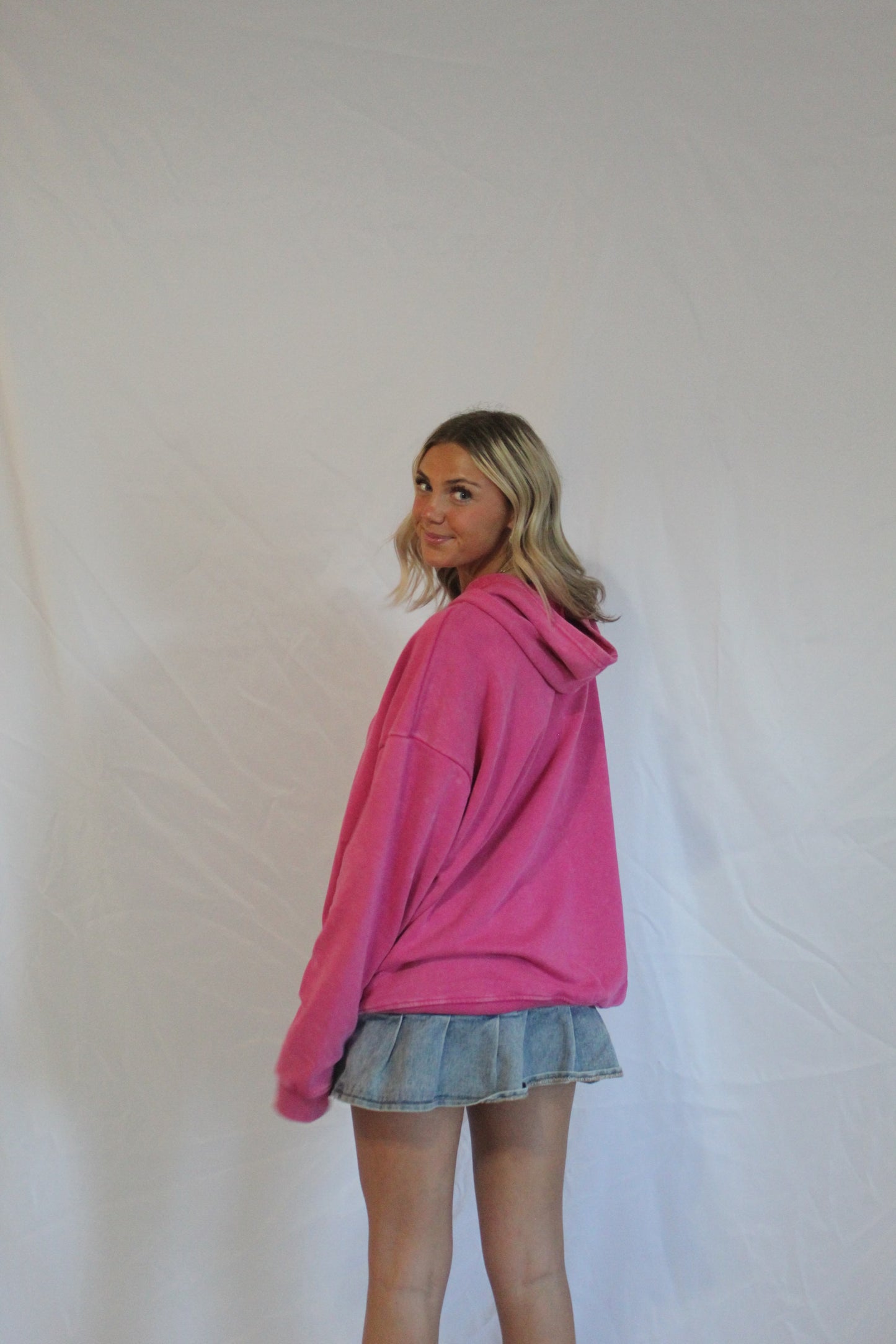 Pink Lightweight Hoodie