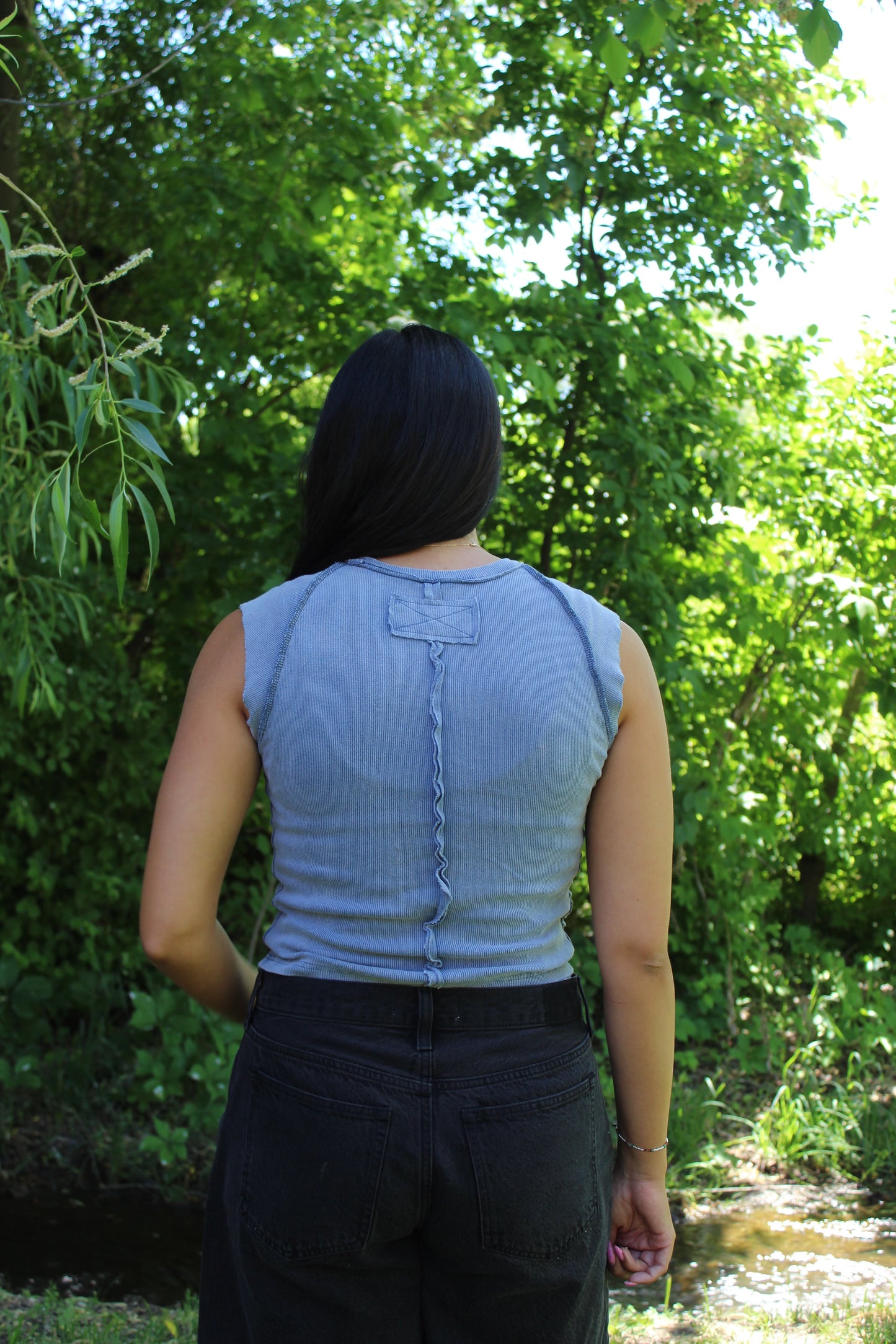 Boho Cap Sleeve - Blue