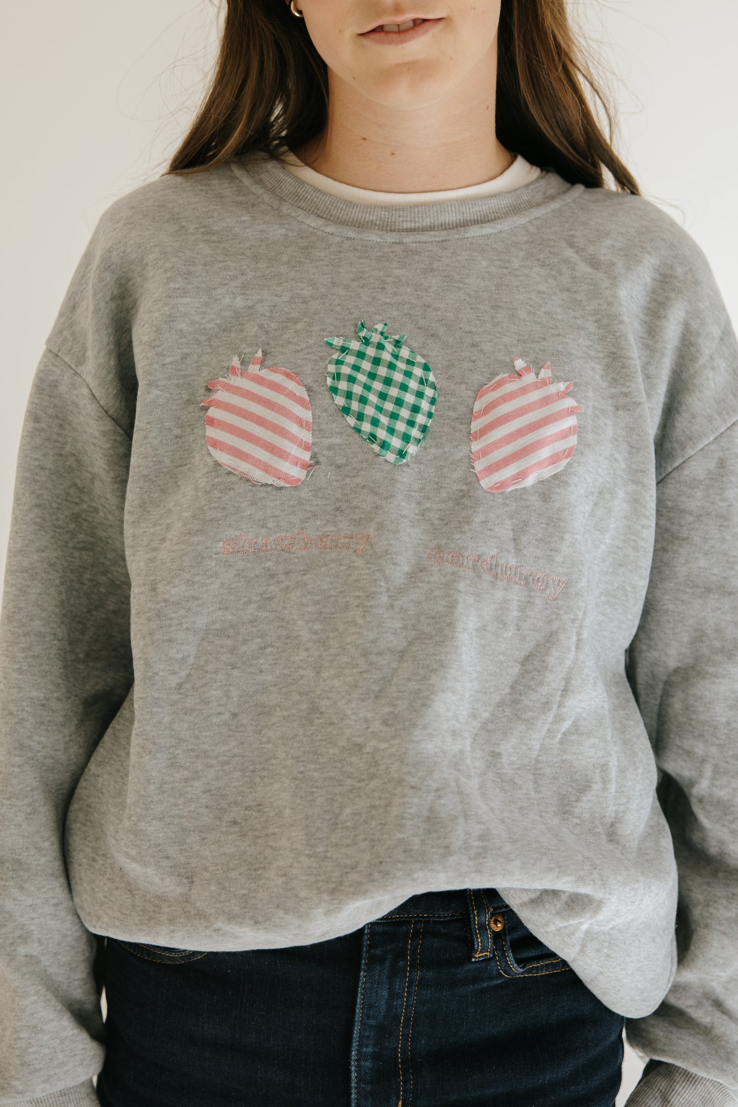 Strawberry Patched Sweatshirt
