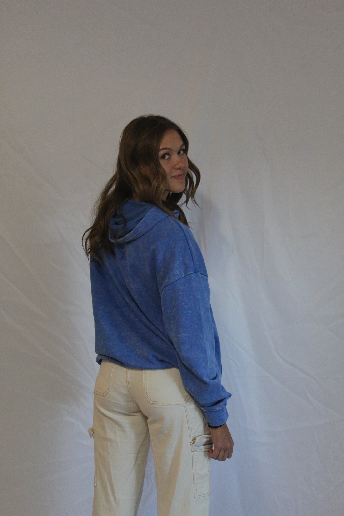 Lightweight Blue Hoodie
