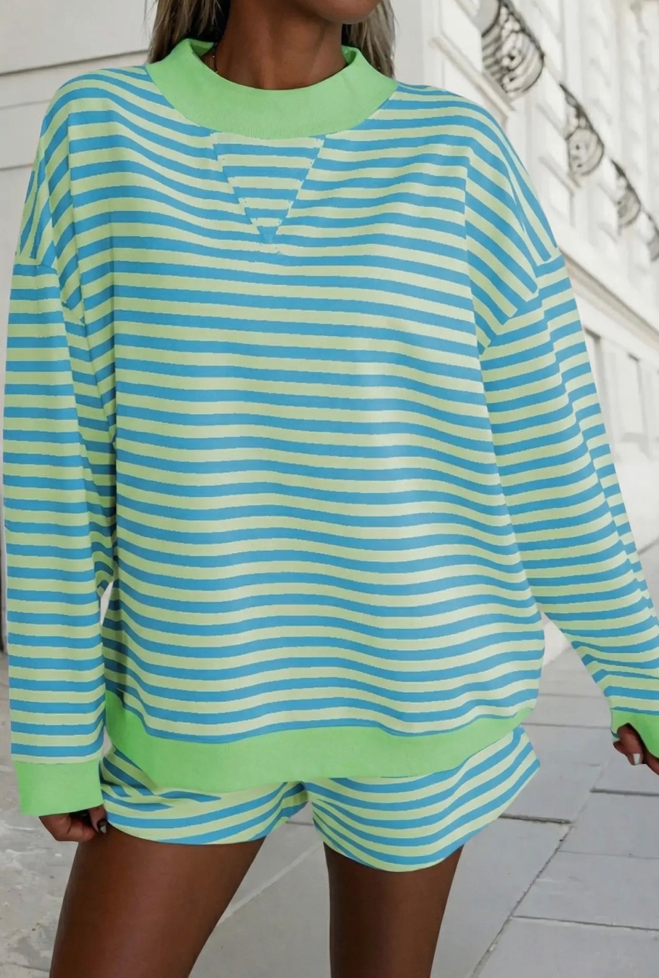Green Striped Set