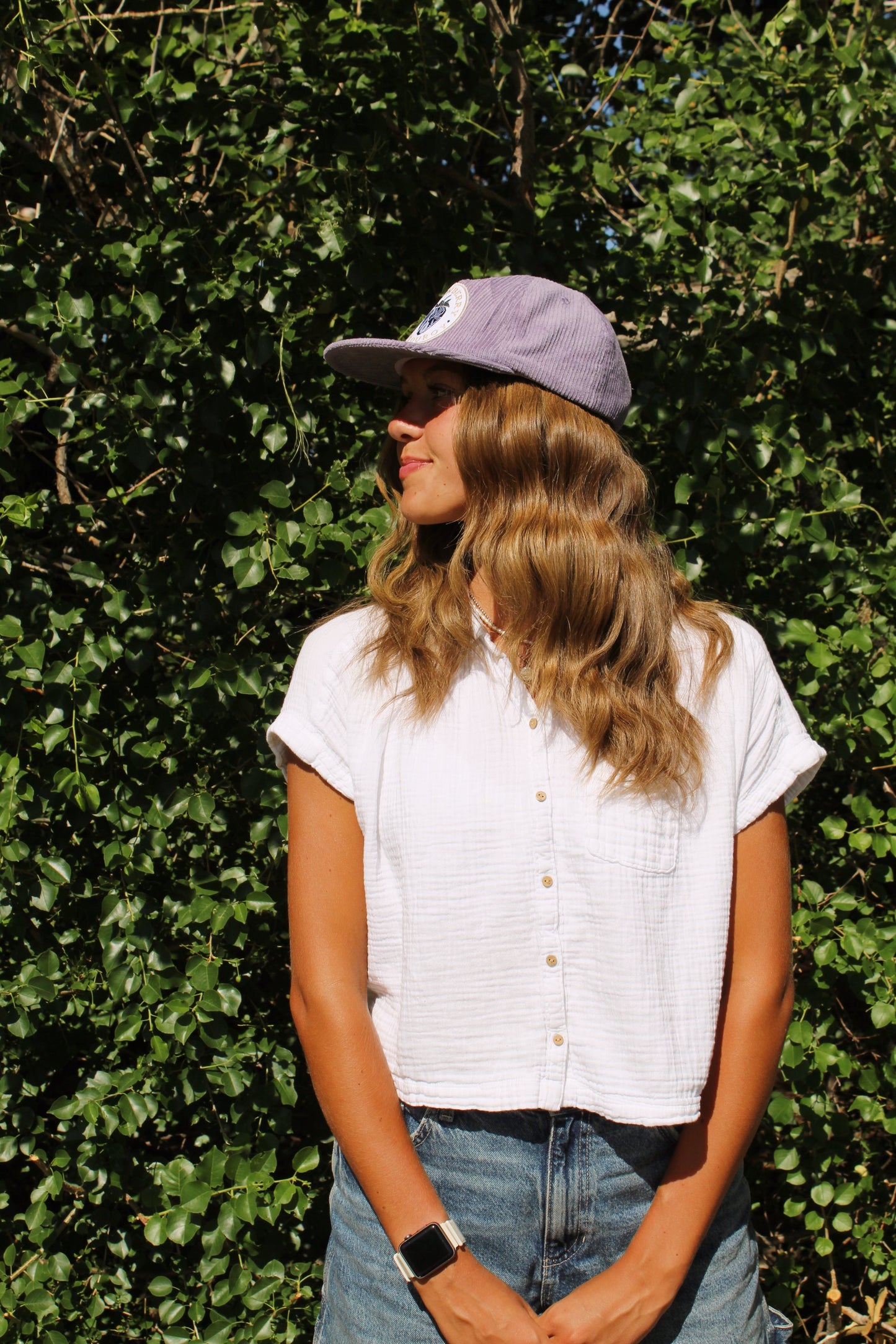 Lavender 5 Panel Hat