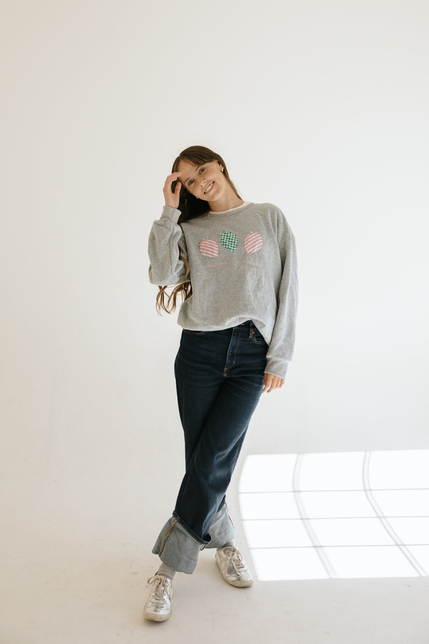 Strawberry Patched Sweatshirt