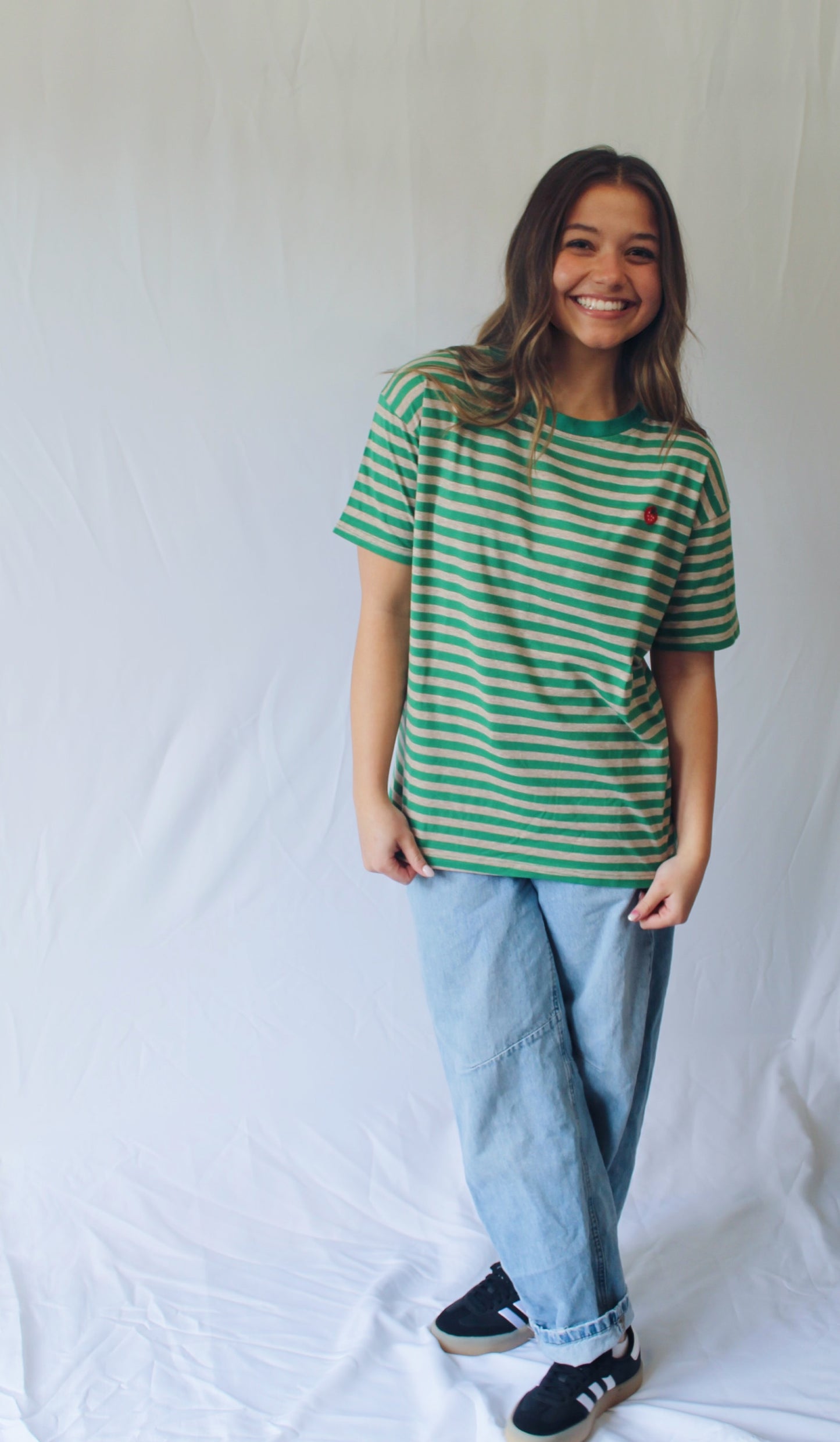 Green Striped Tee