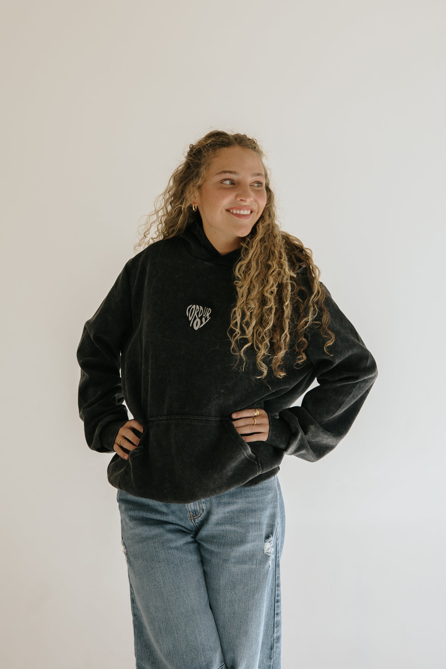 Vintage Black Hoodie