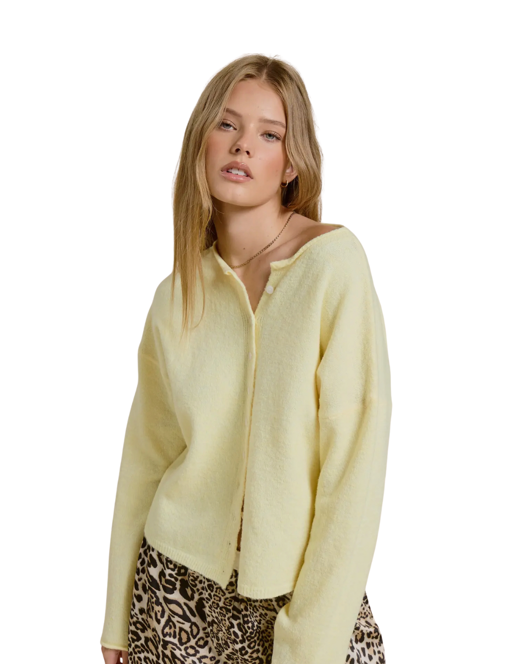 Pale Yellow Cardigan