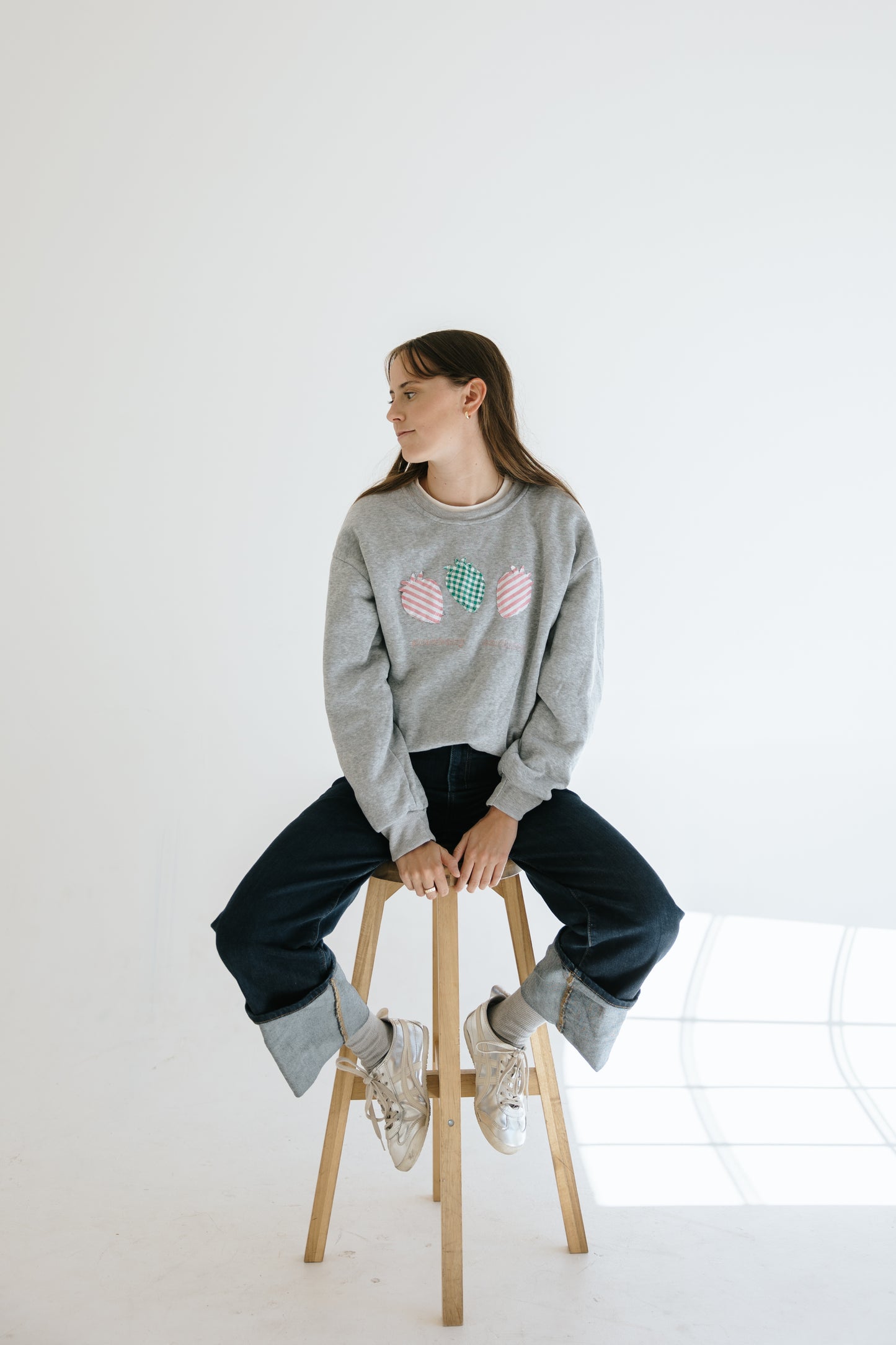 Strawberry Patched Sweatshirt