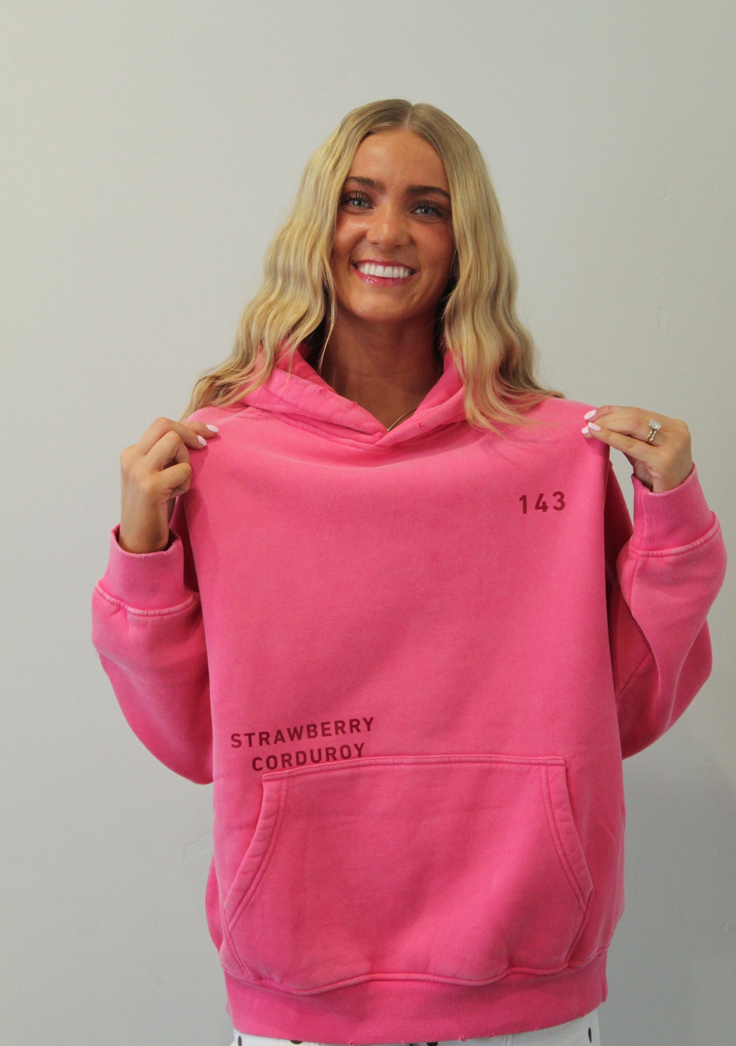 143 In Pink - Oversized Hoodie