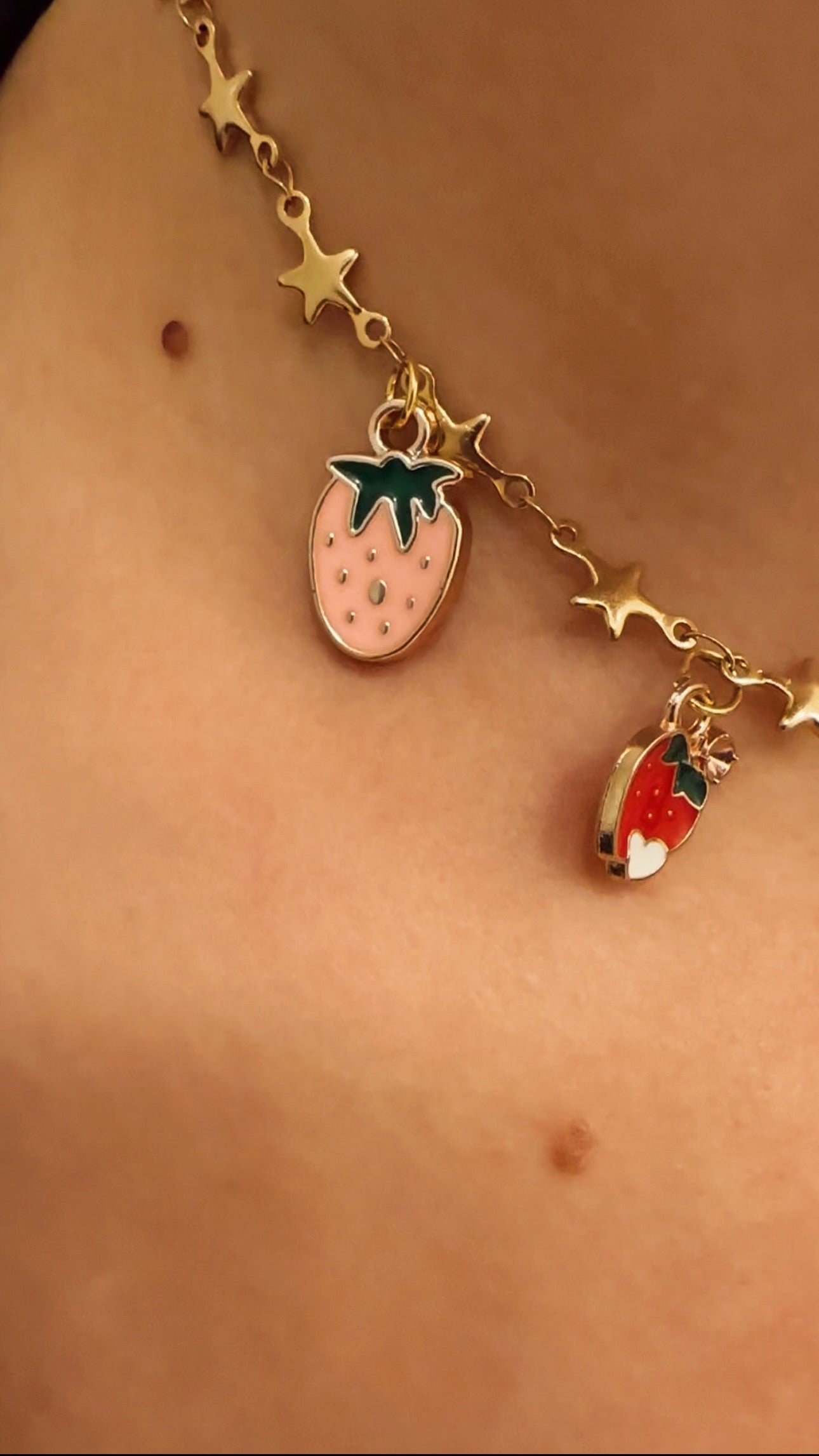 Strawberry Charm Necklace