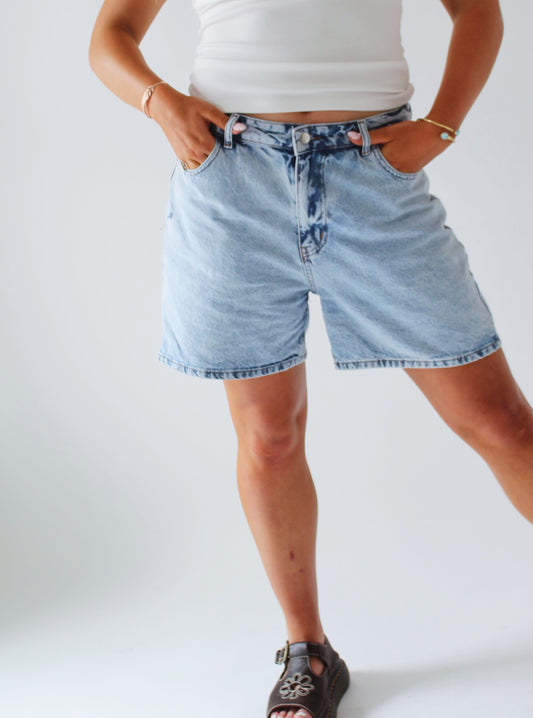 Light Wash Jean Shorts