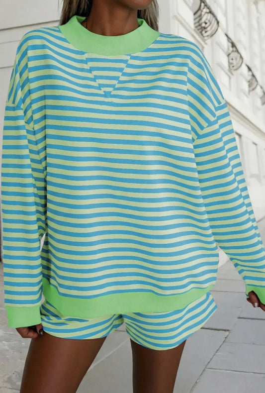Green Striped Set