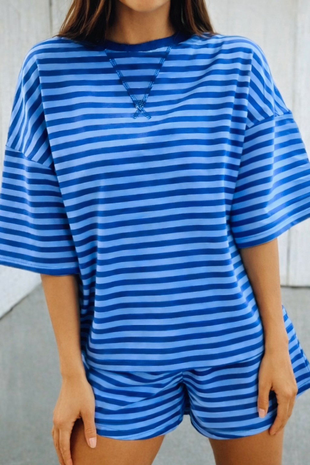 Blue Striped Set