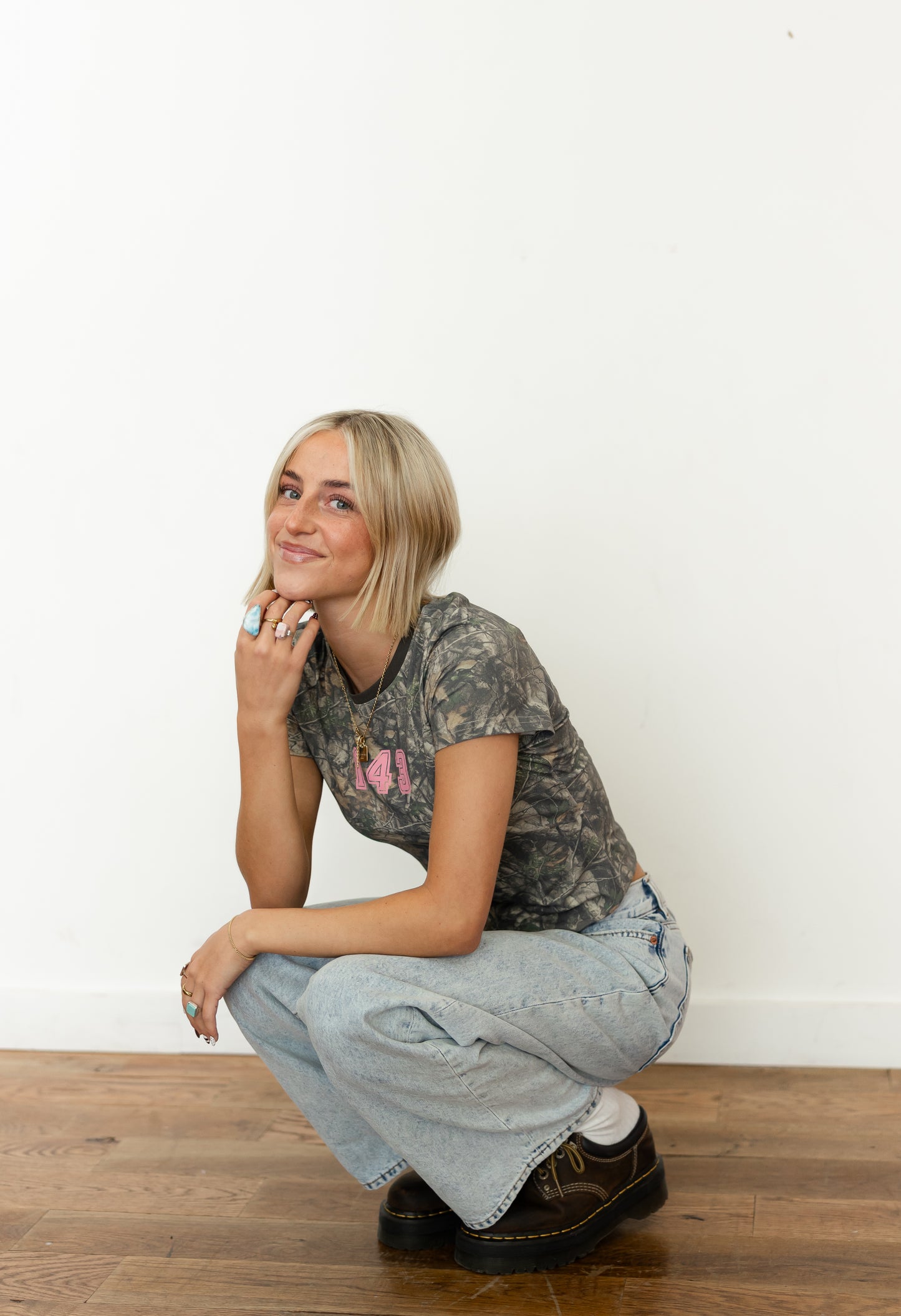 143 Camo Baby Tee