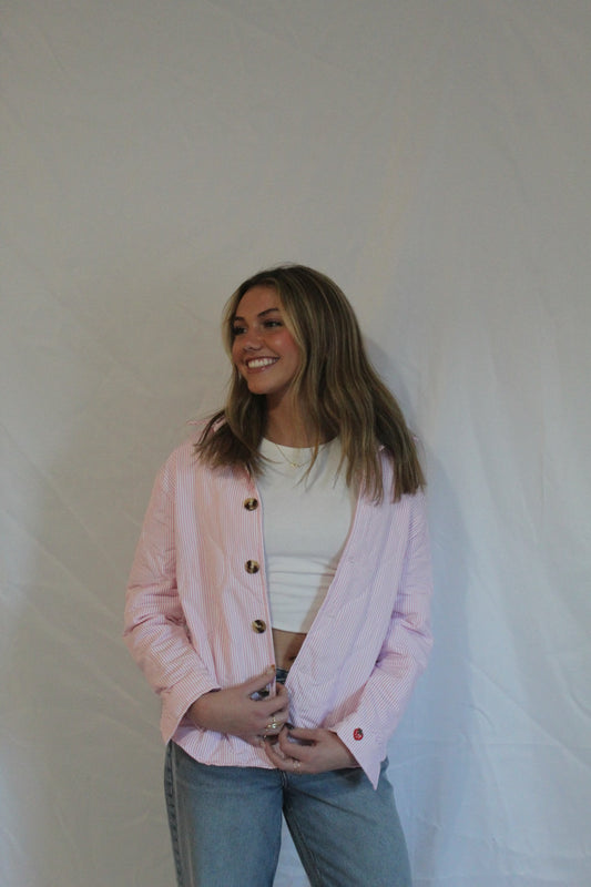 Pink Quilted Puffer