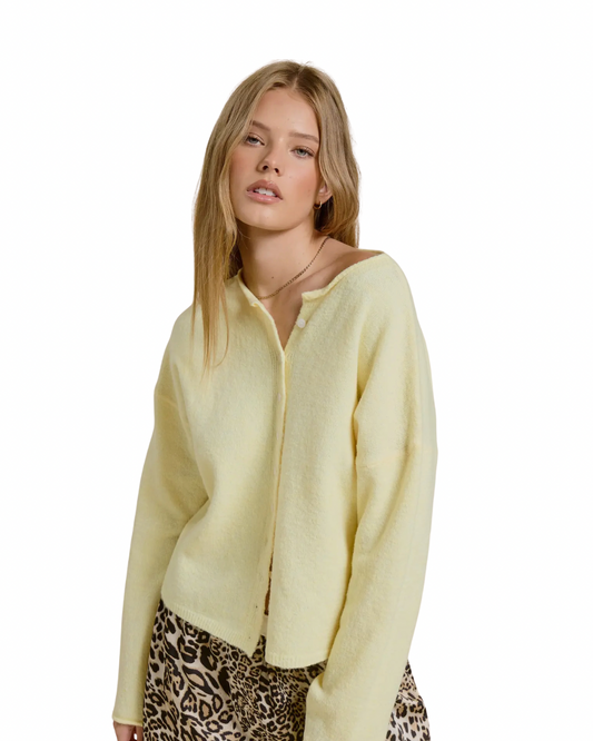 Pale Yellow Cardigan