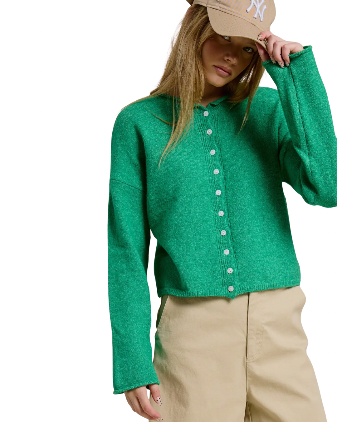 Seafoam Green Cardigan