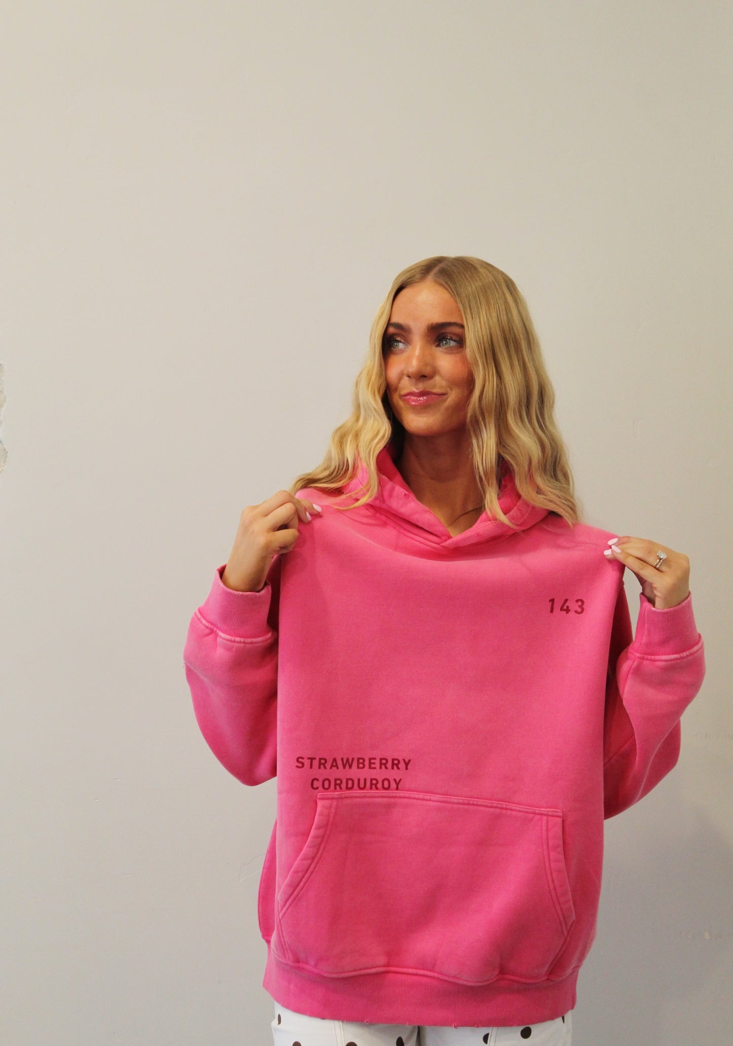 143 In Pink - Oversized Hoodie